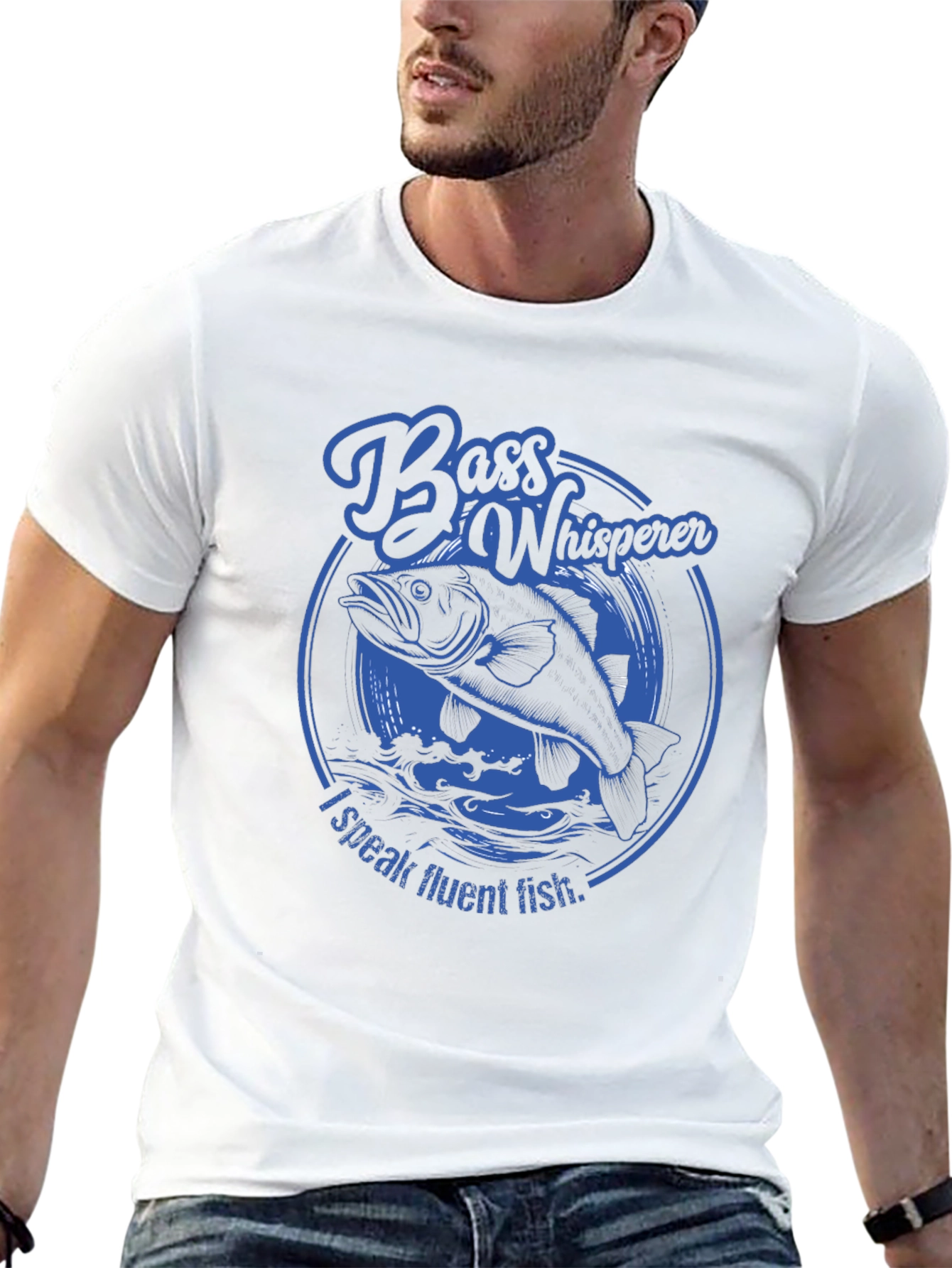 Bass Whisperer Fishing T-Shirt - Speak Fluent Fish!