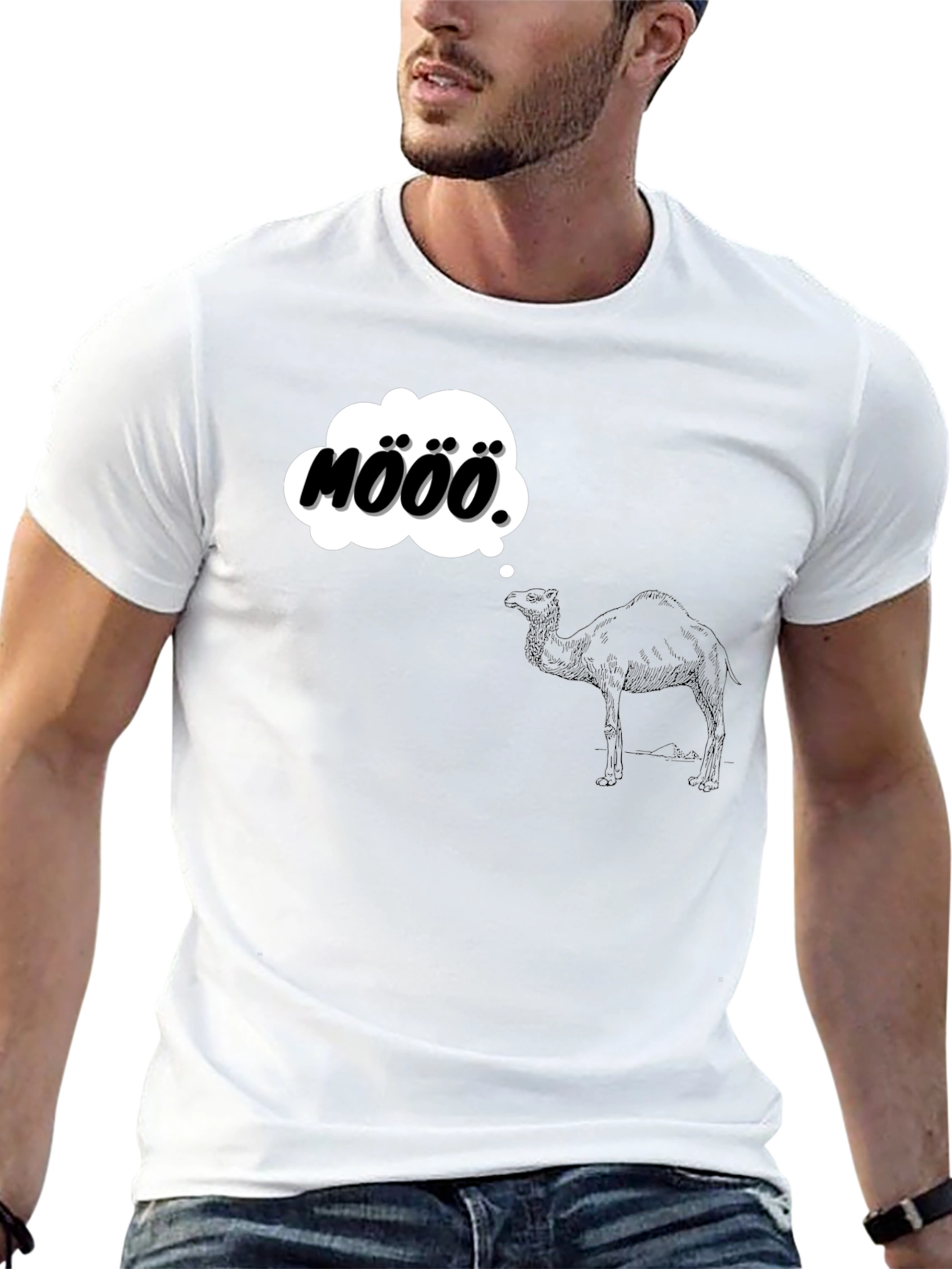 Mööö Camel T-Shirt - Funny Animal Tee