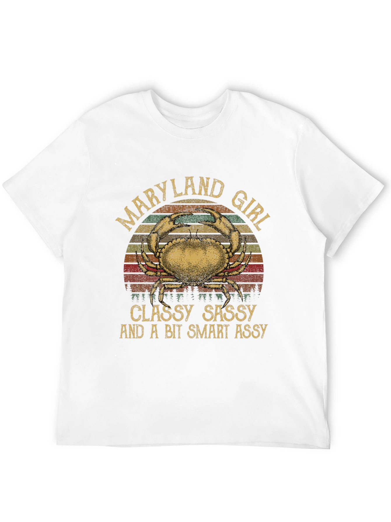Maryland Girl Crab Graphic T-Shirt
