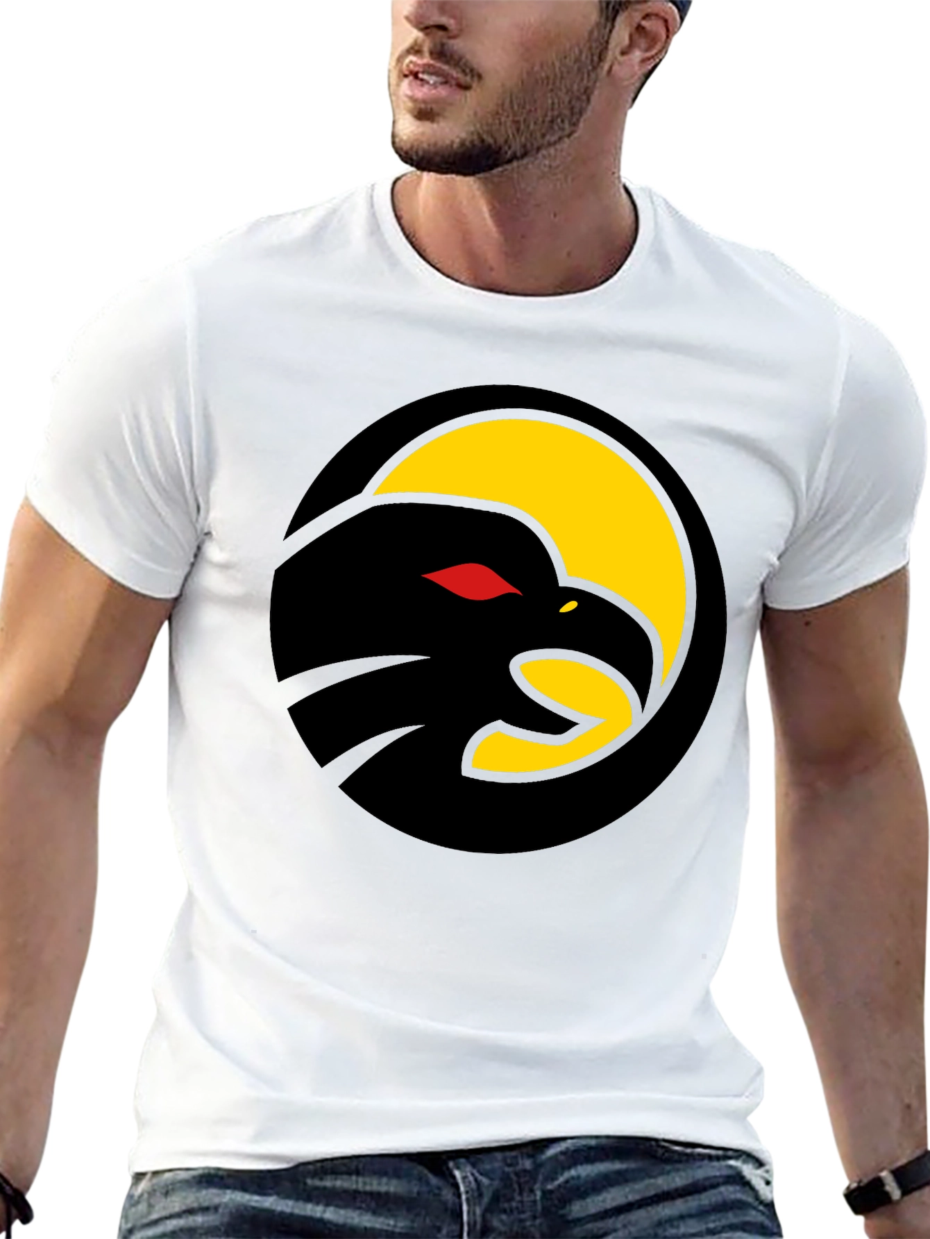 Black Eagle Graphic Tee - Cool Bird Design