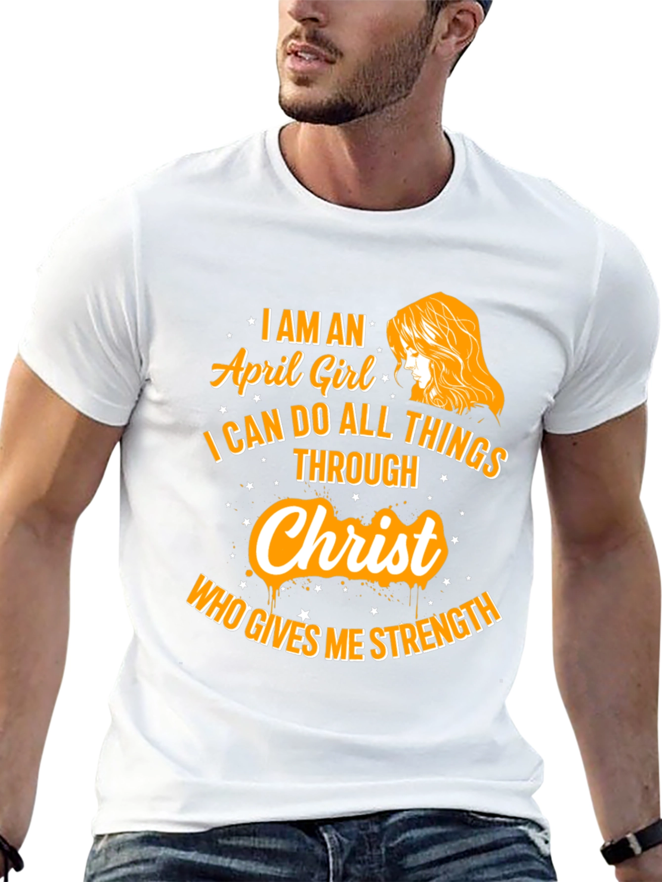 April Girl Christ Strength T-Shirt