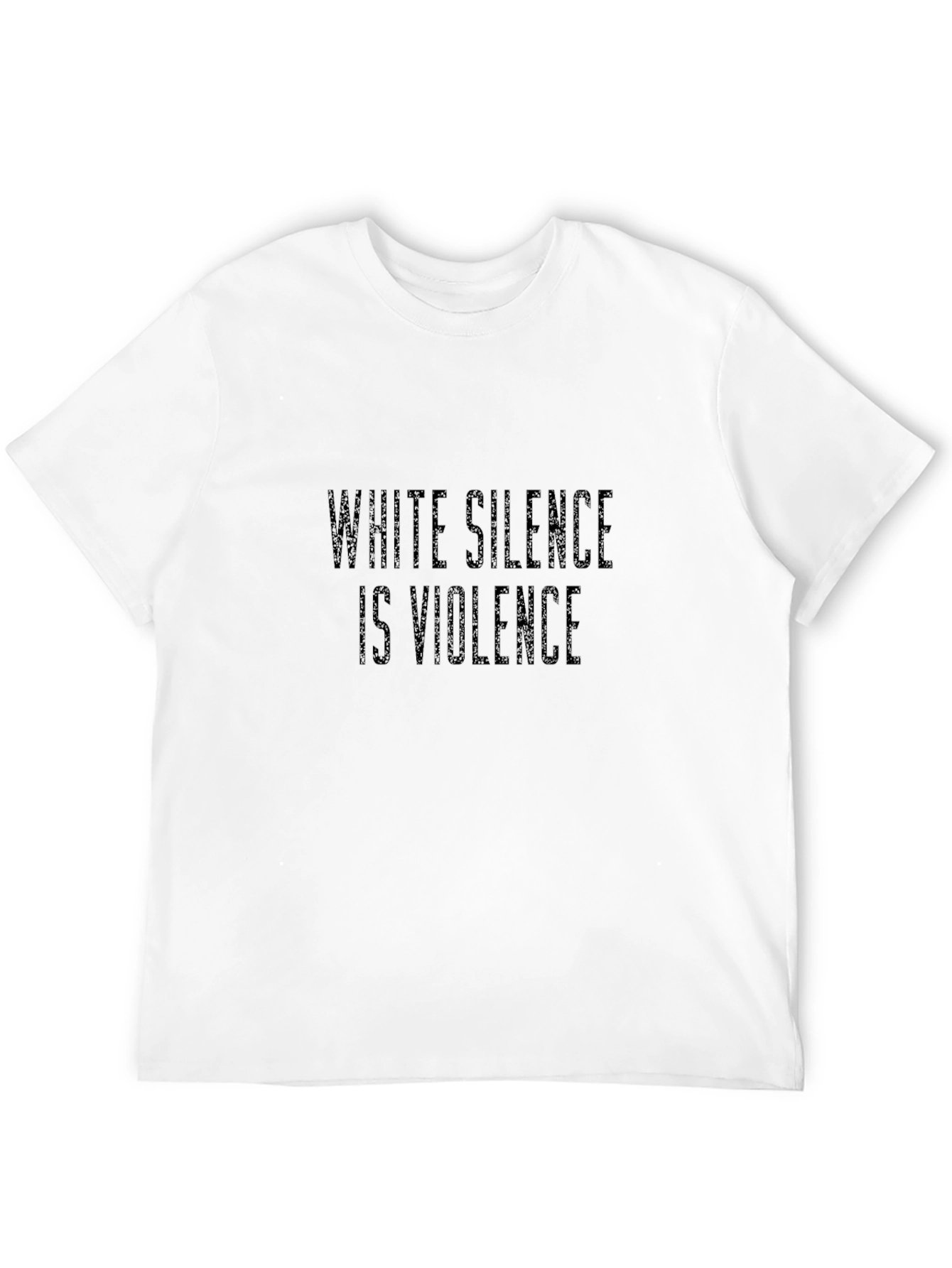 White Silence is Violence Graphic Tee - Black