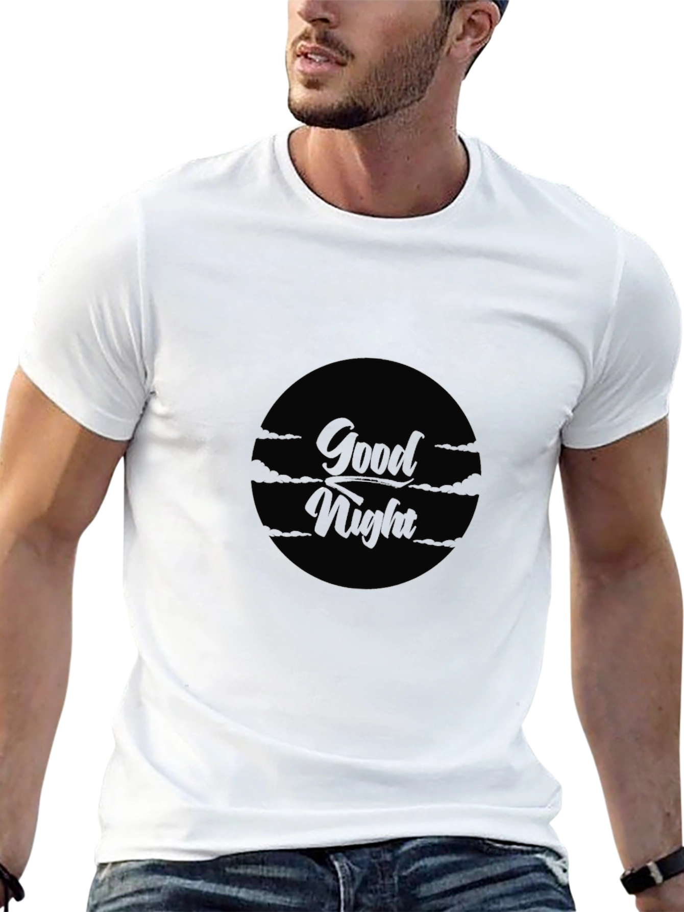 Good Night Black Graphic Tee - Premium Quality