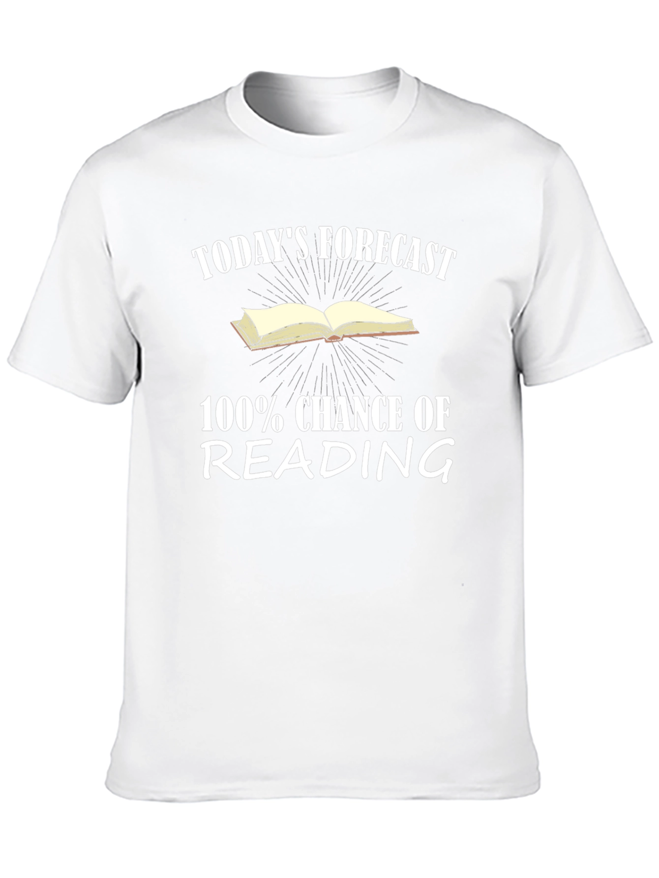 Funny Reading Forecast T-Shirt for Book Lovers