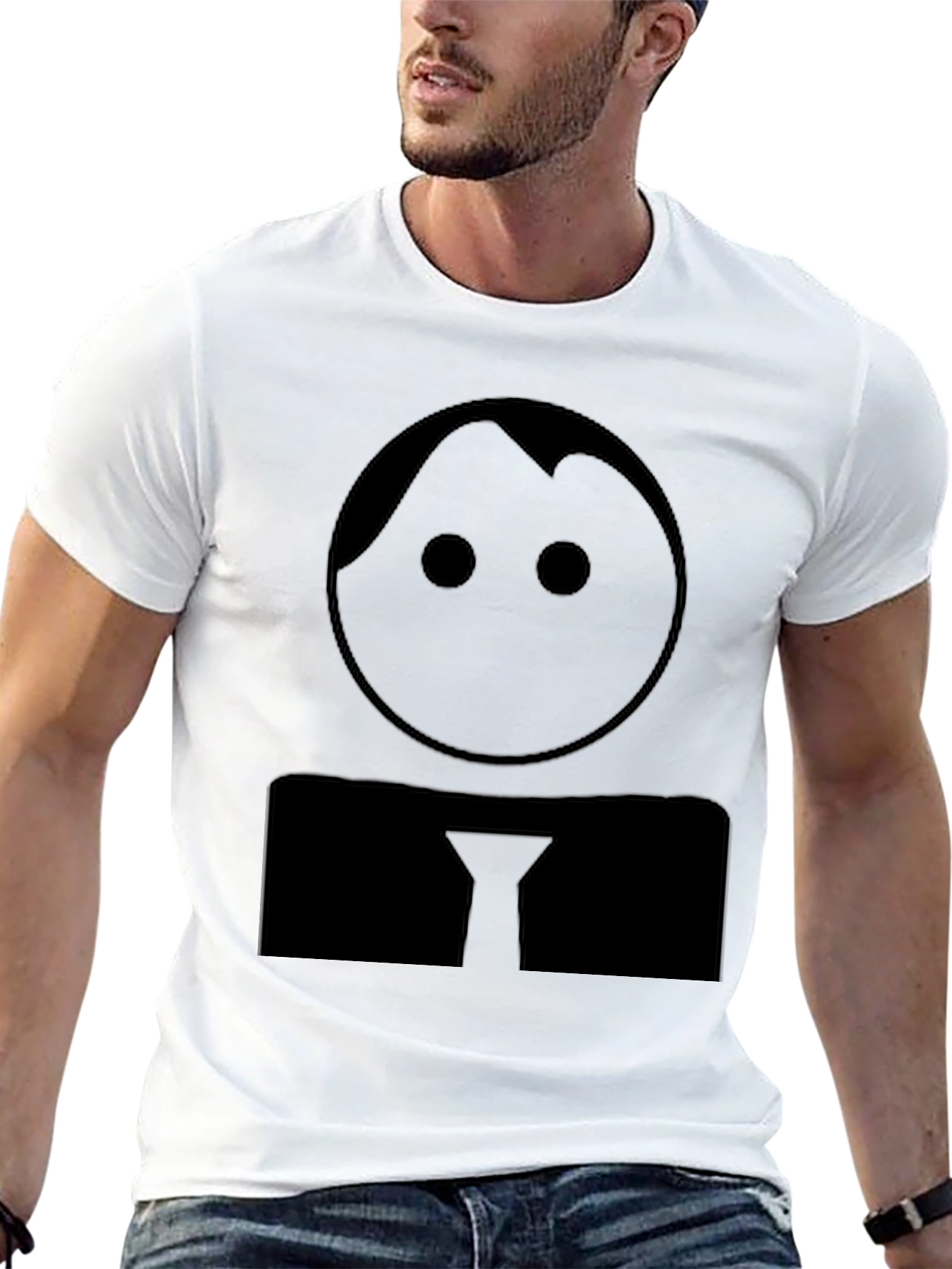 Minimalist Man T-Shirt - Black