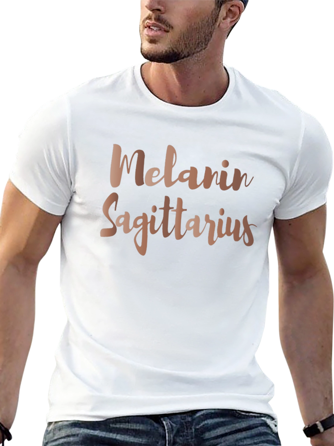 Melanin Sagittarius T-Shirt - Zodiac Sign Tee