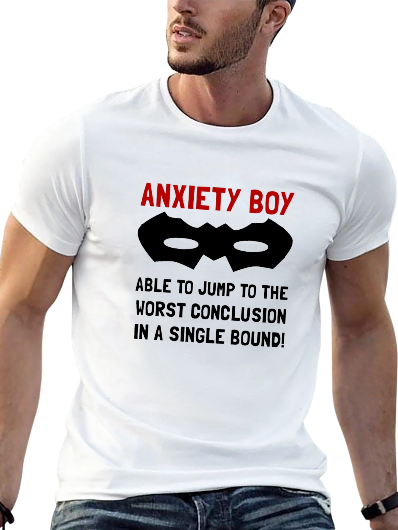 Anxiety Boy Humor T-Shirt