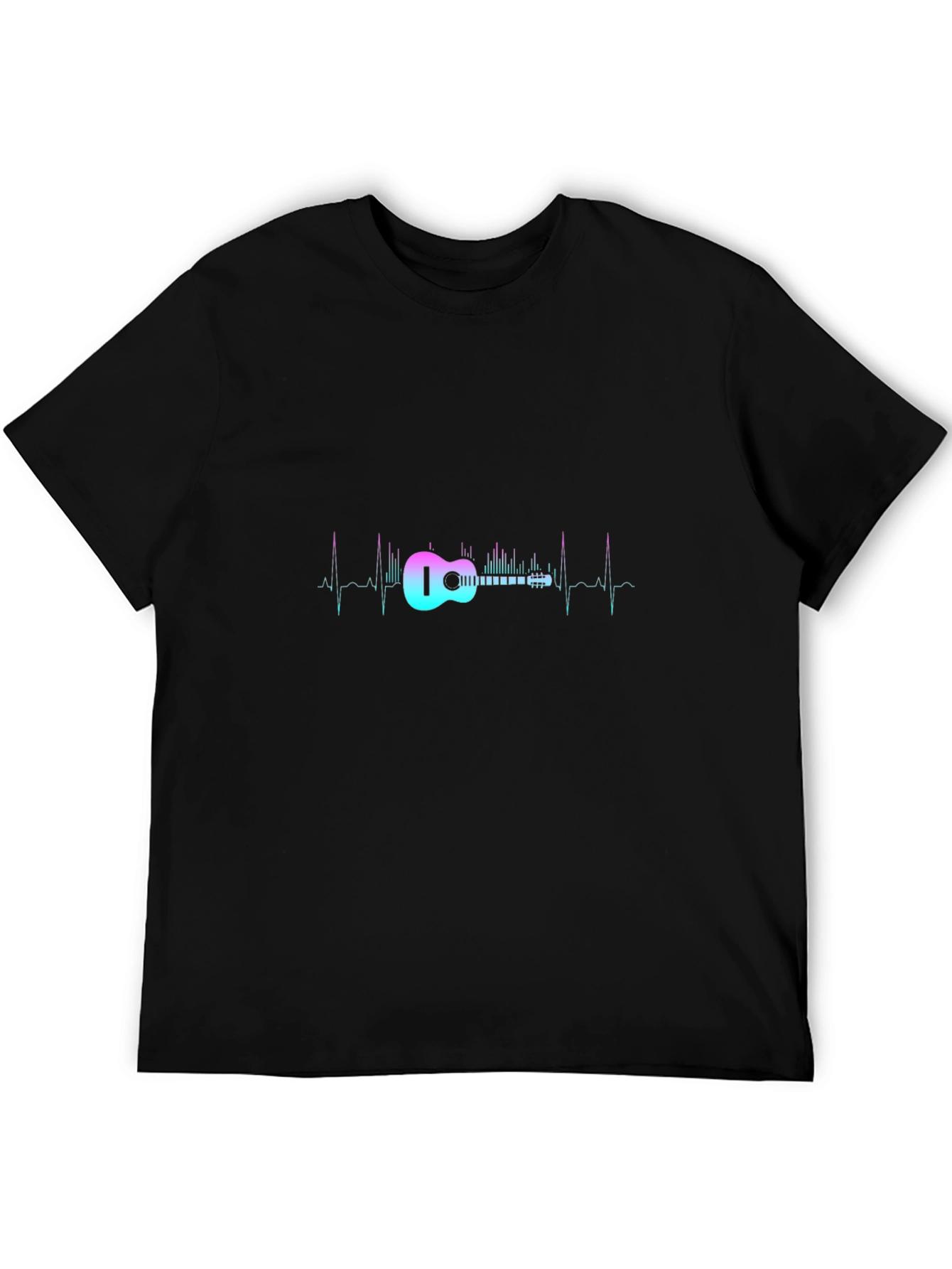 Guitar Heartbeat Black Tee