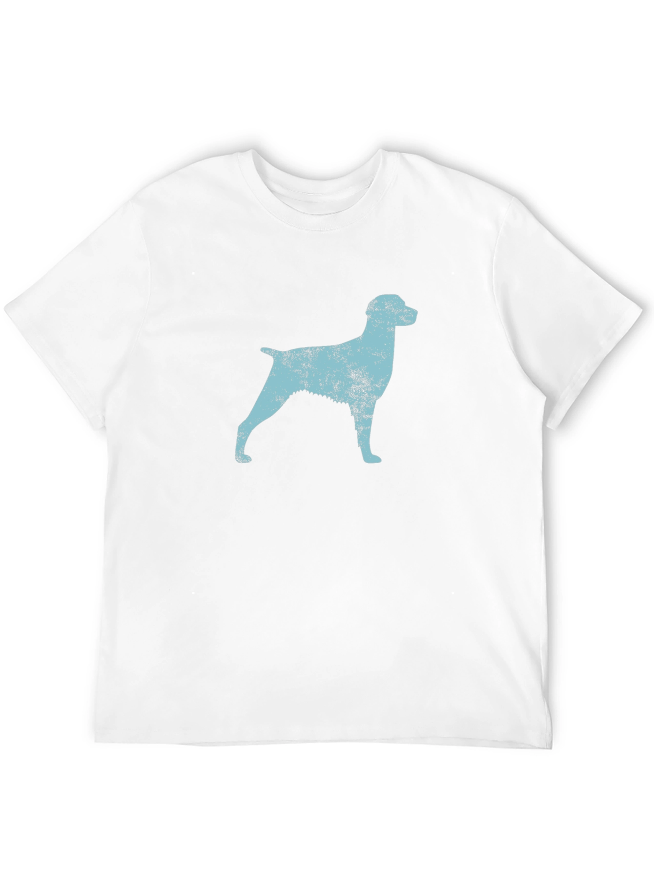 Dog Silhouette Graphic Tee - Black
