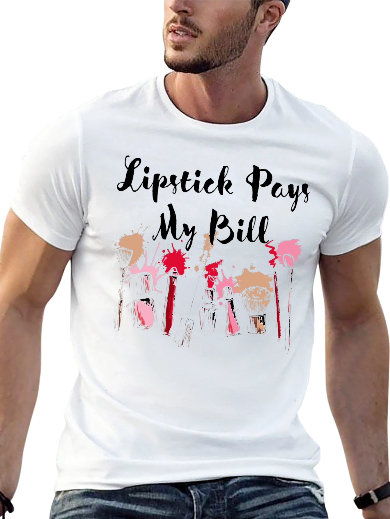 Lipstick Pays My Bills Graphic Tee