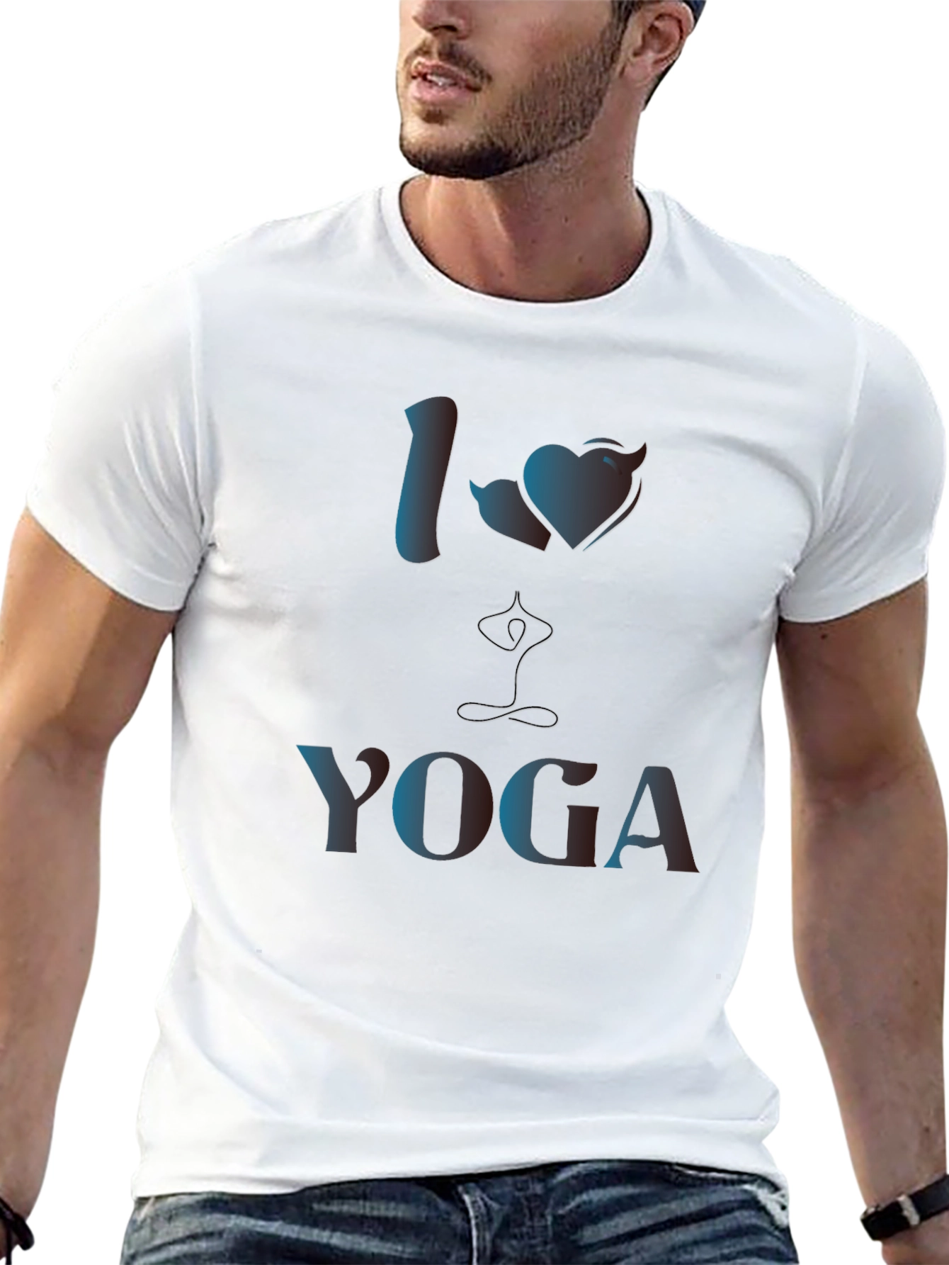 I Love Yoga Graphic T-Shirt