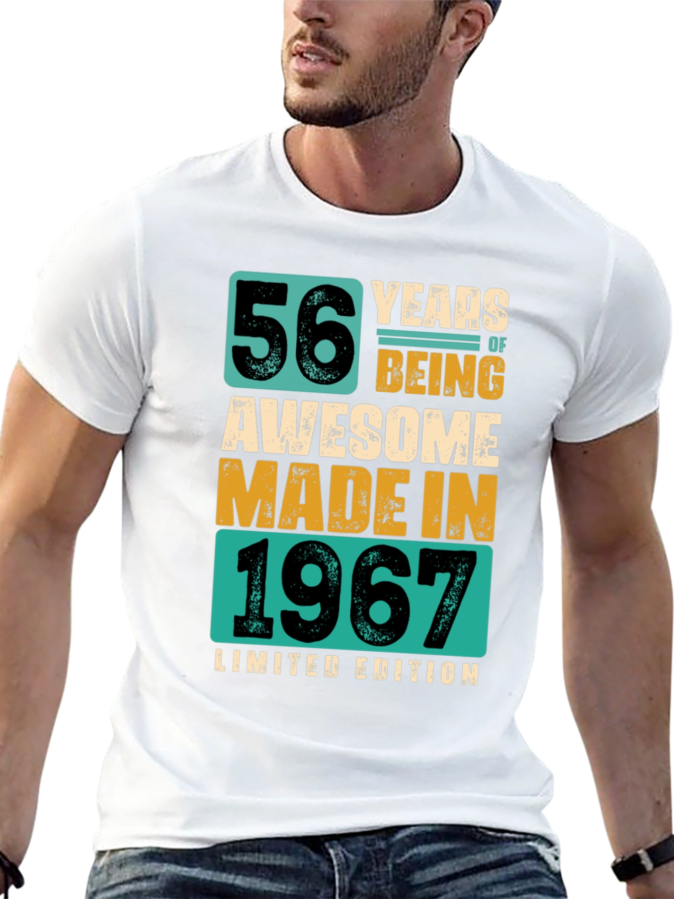 56 Years Awesome 1967 Limited Edition Graphic T-Shirt