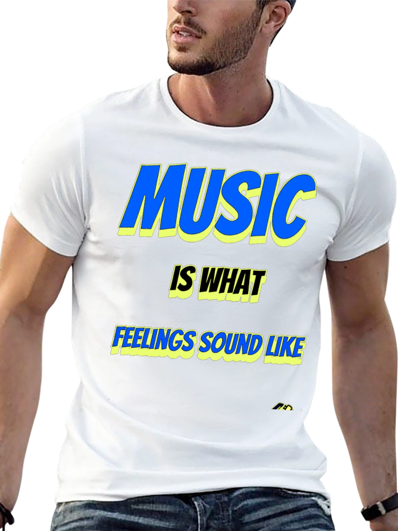 Music is What Feelings Sound Like Graphic Tee