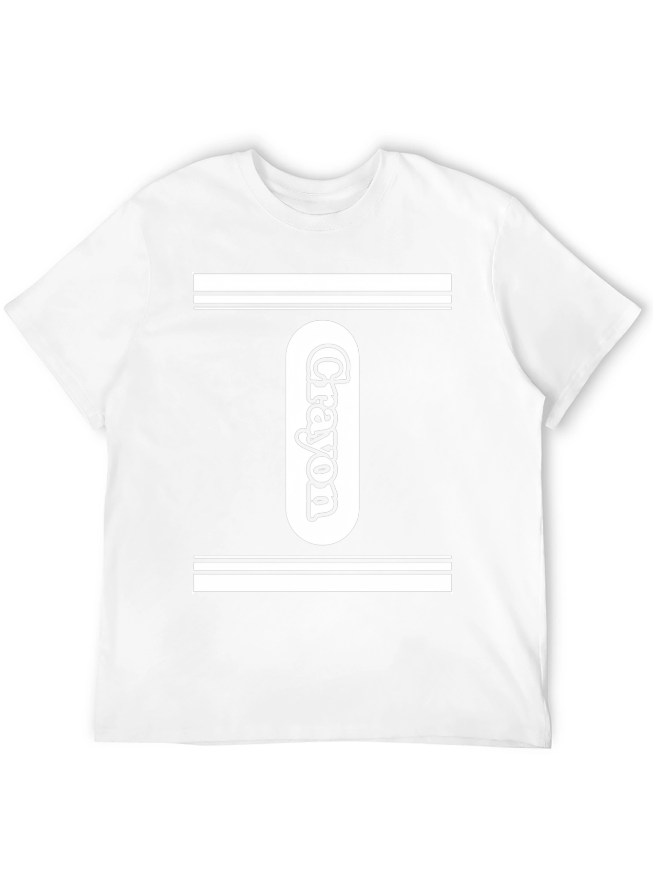 Crayon Graphic T-Shirt - Black Unique Design