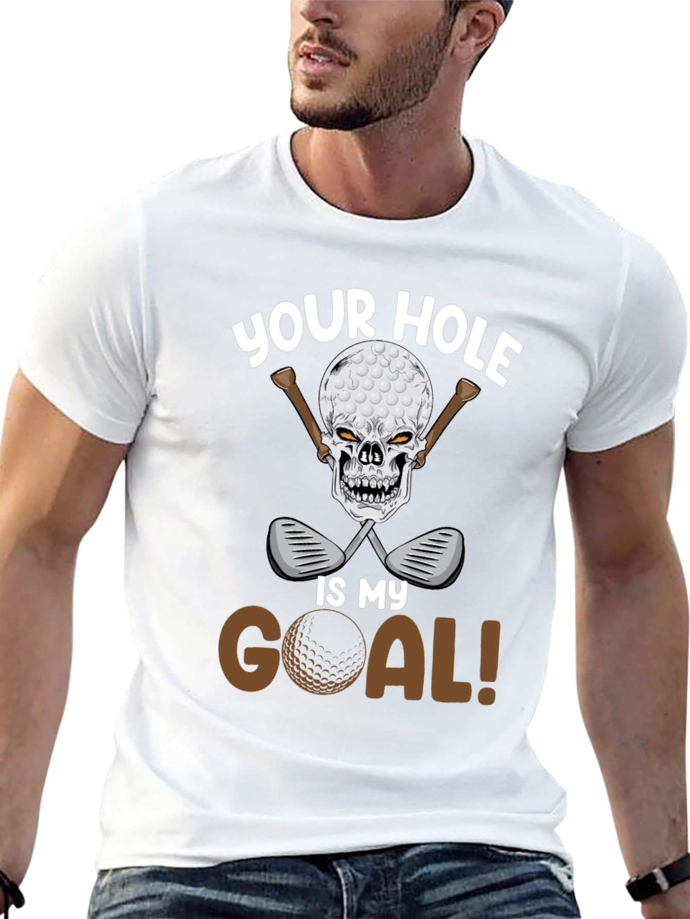 Your Hole Is My Goal Golf T-Shirt
