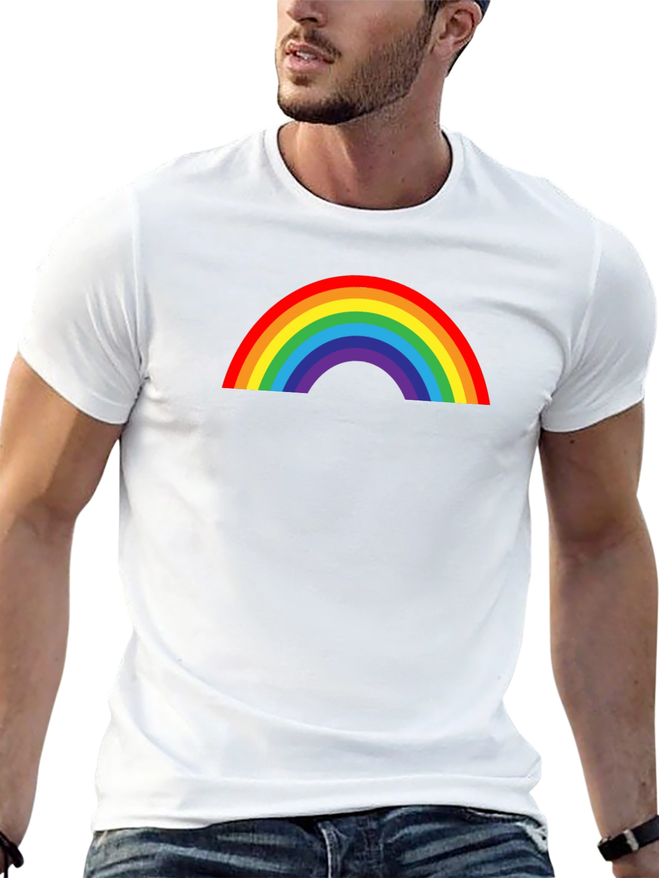 Rainbow Pride T-Shirt - Classic Black Tee