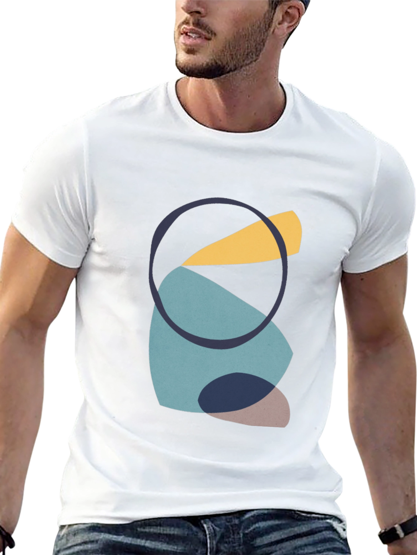 Abstract Shapes Graphic Tee - Modern Art Shirt