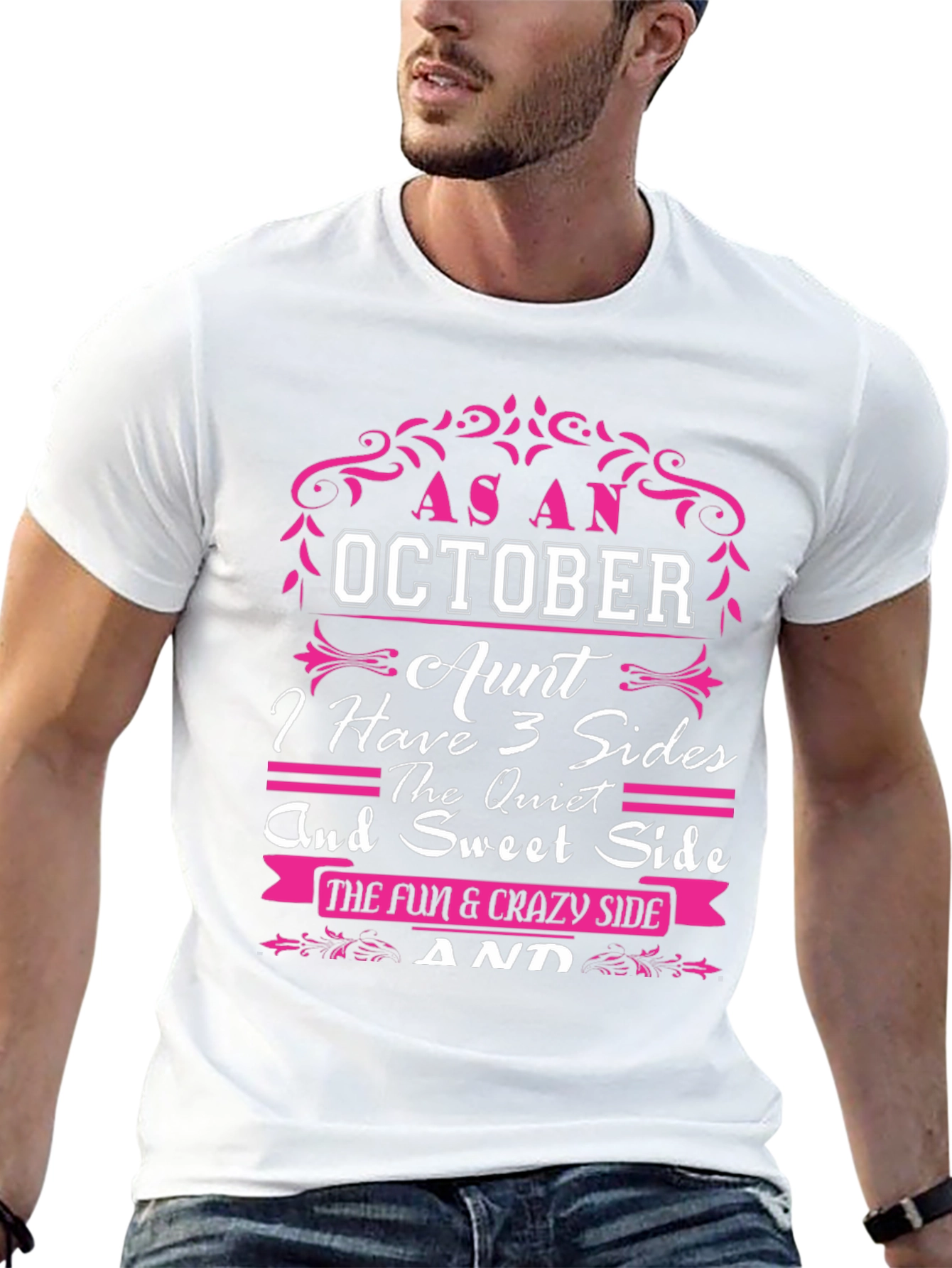 October Aunt T-Shirt: 3 Sides