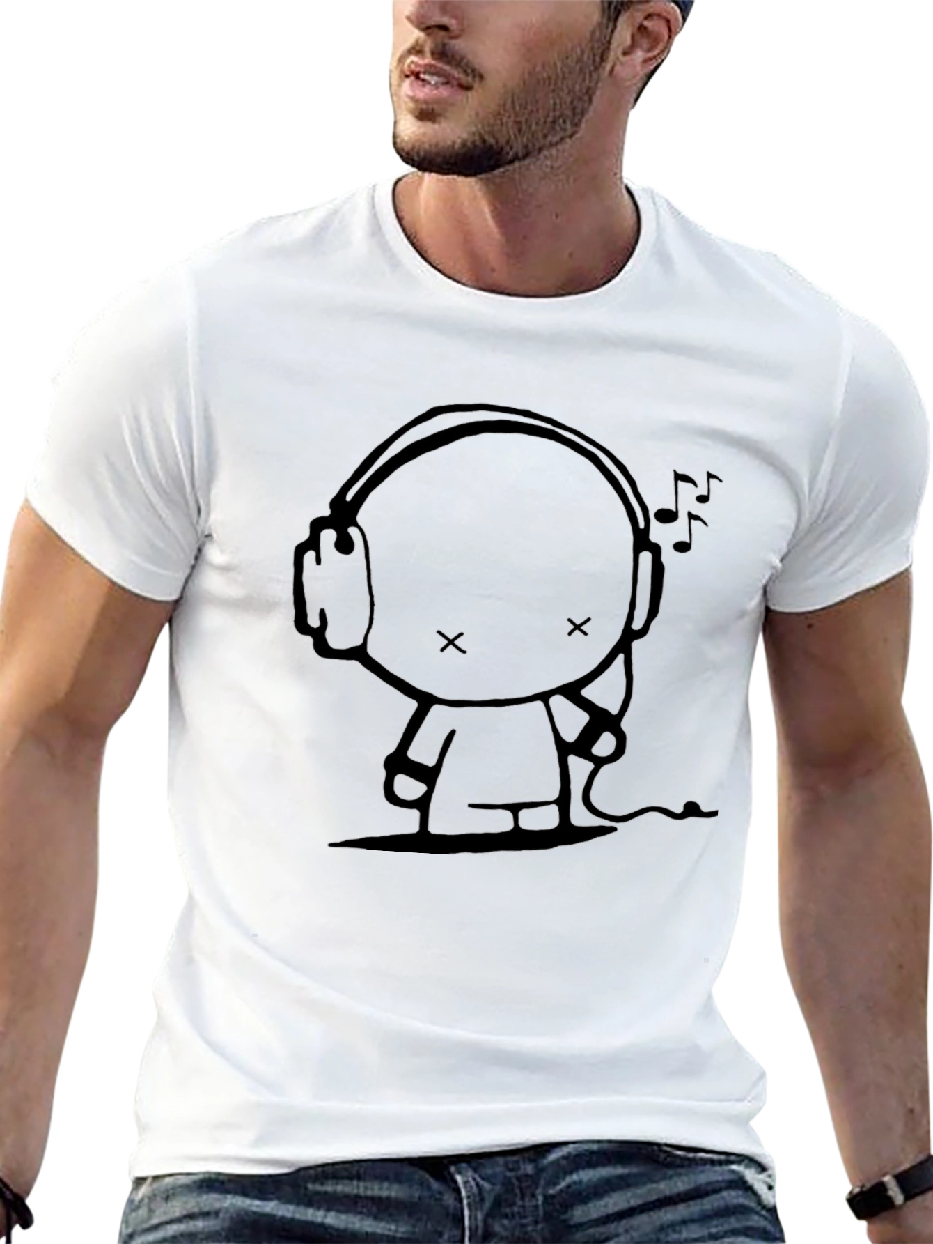 DJ Robot Graphic Tee - Black