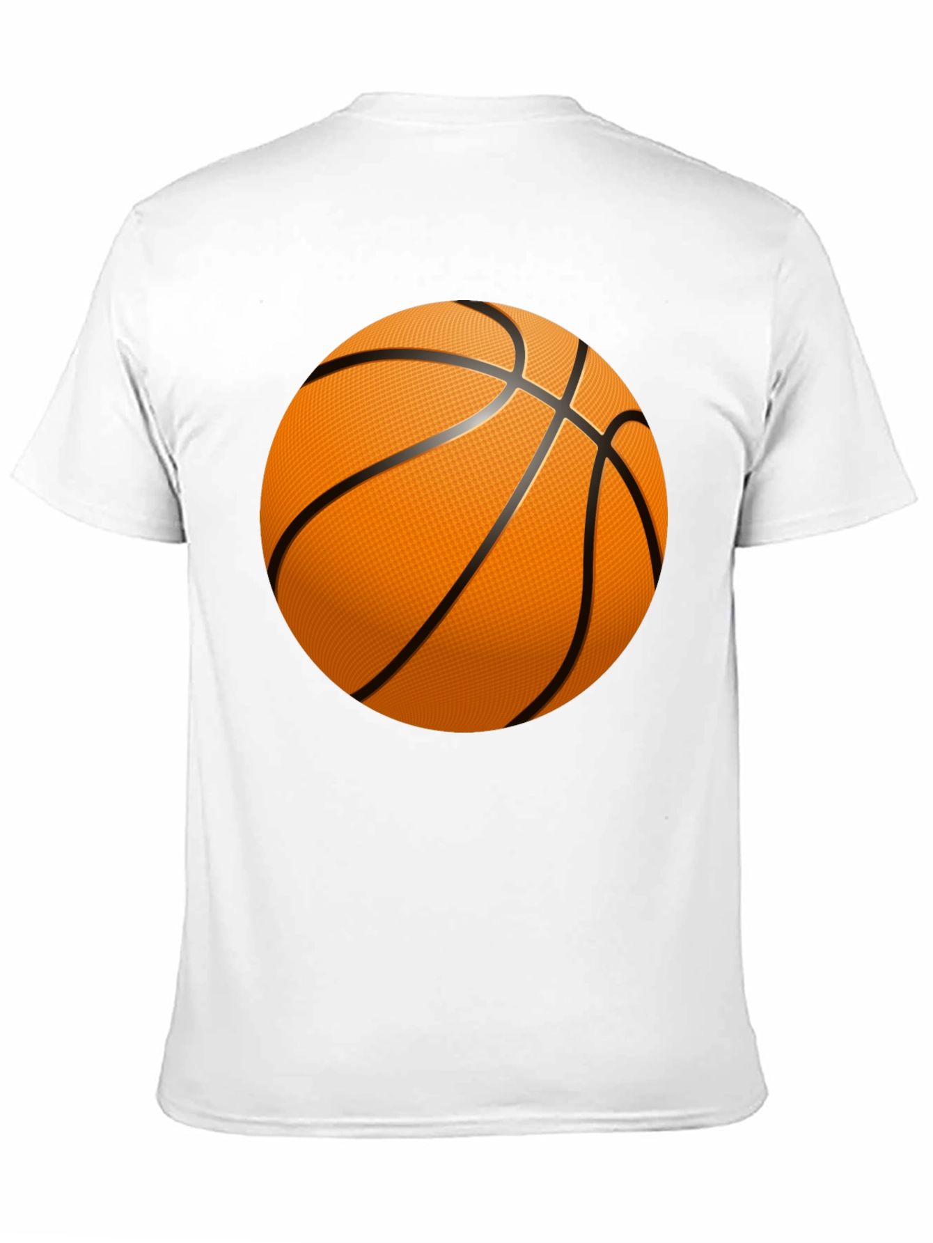 Basketball Graphic T-Shirt - Black Cotton Tee