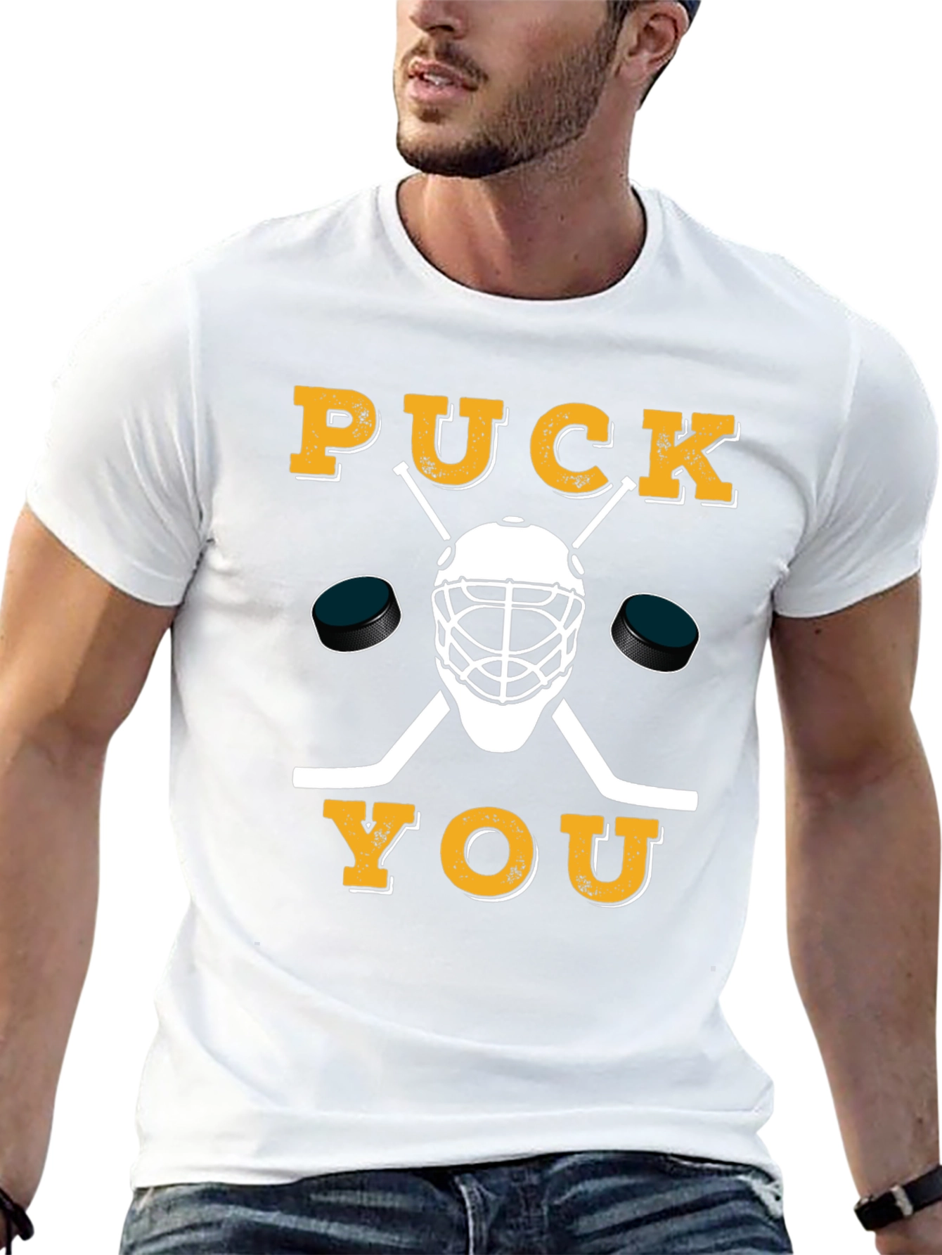 Puck You Hockey Graphic T-Shirt