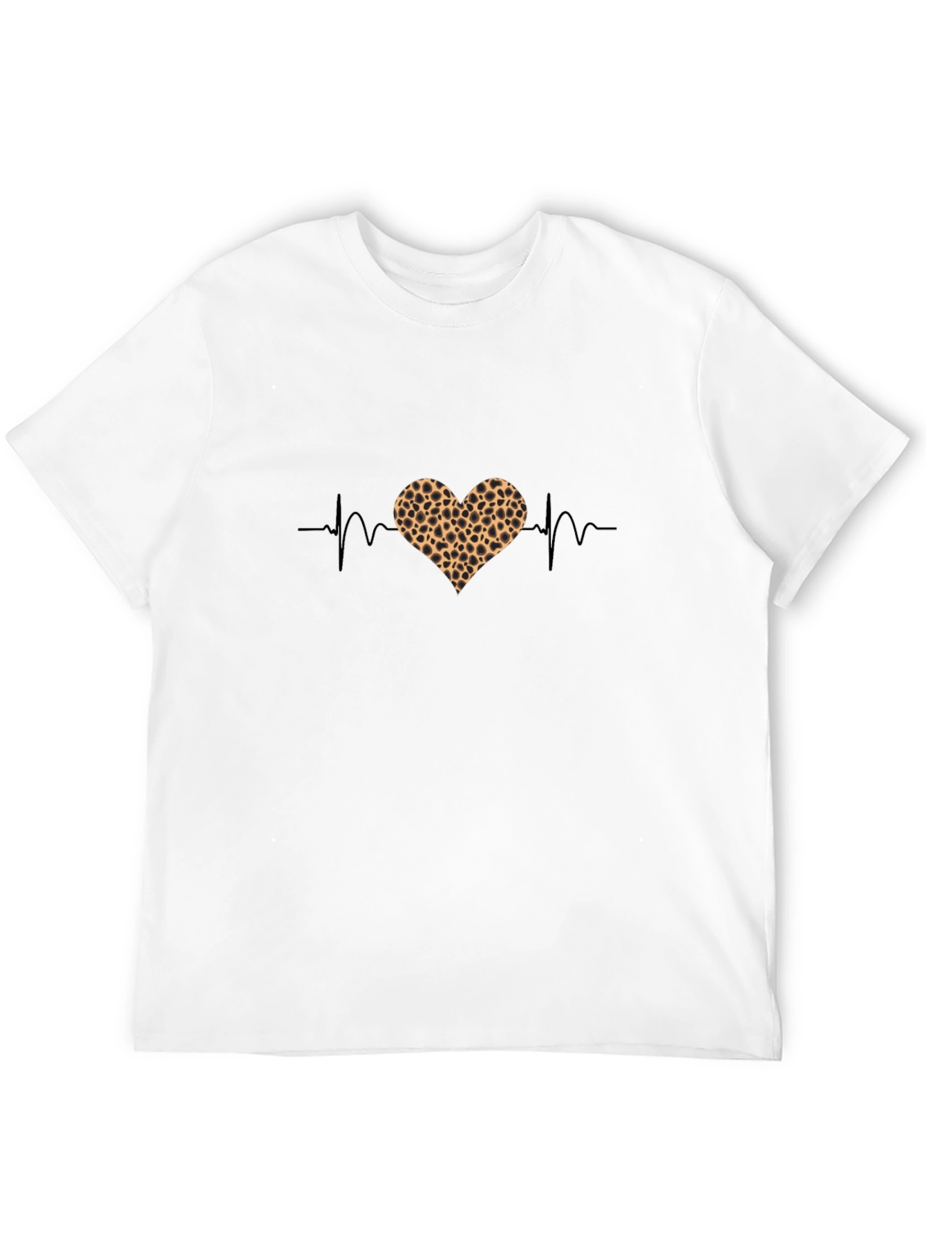 Heartbeat Leopard Heart Graphic Tee