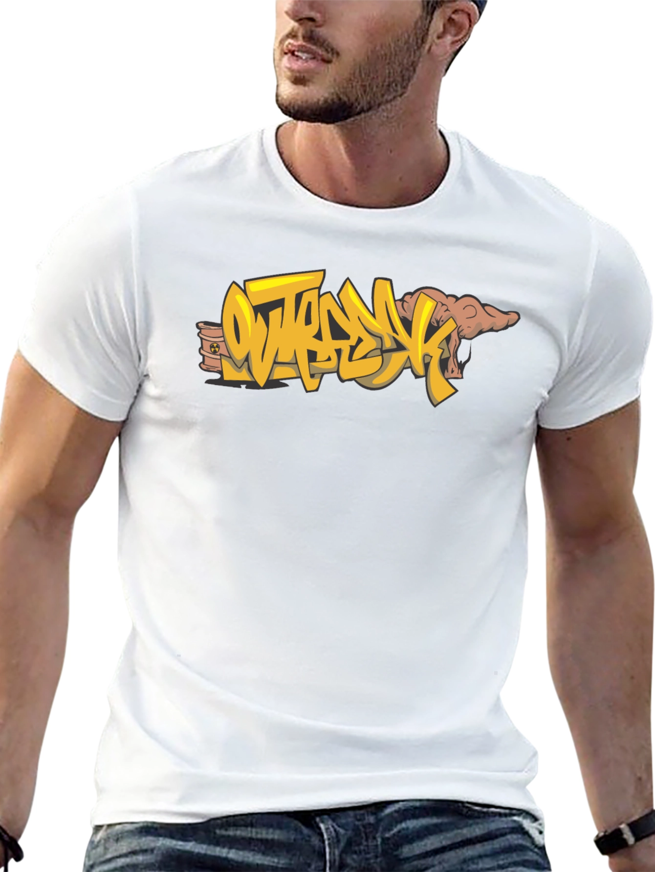 Outbreak Graphic Tee - Bold Style Black Cotton T-Shirt