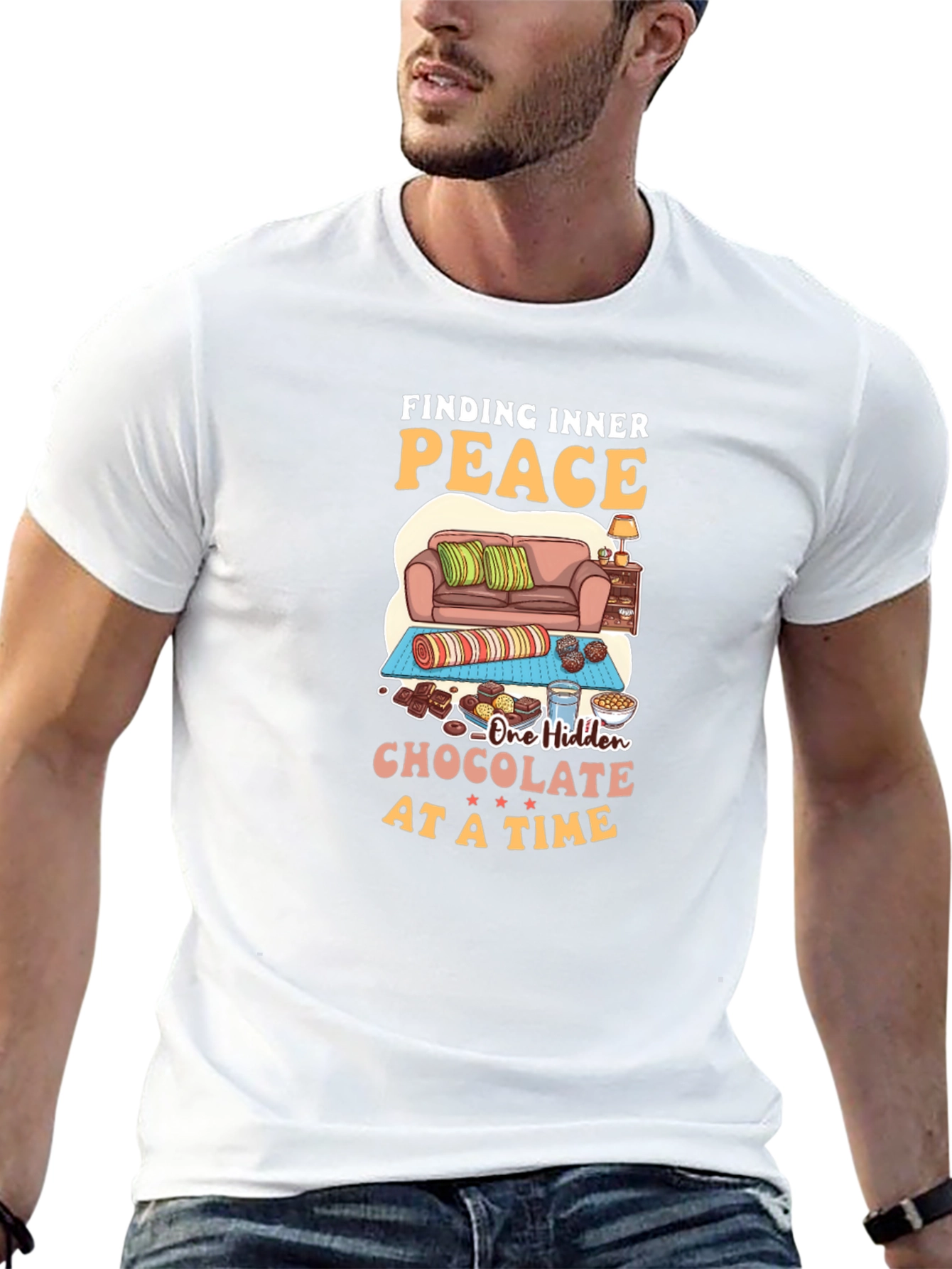 Finding Inner Peace Chocolate T-Shirt