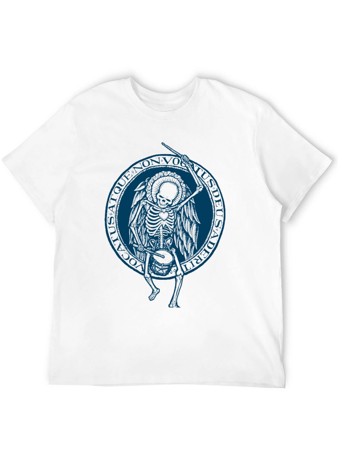 Skeleton Angel Graphic Tee - Black T-Shirt