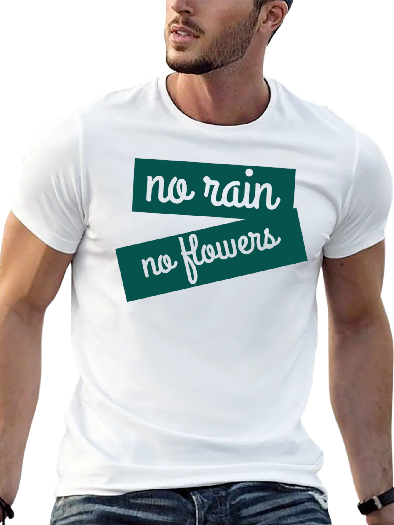 No Rain No Flowers T-Shirt - Black