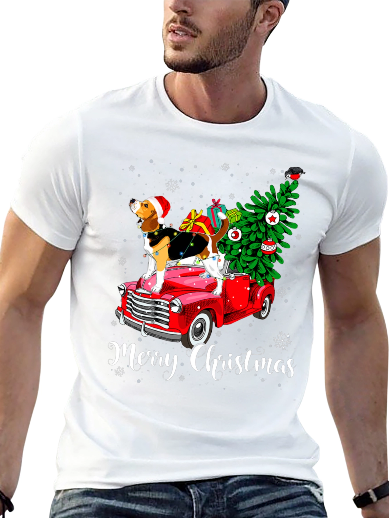 Merry Christmas Dog T-Shirt