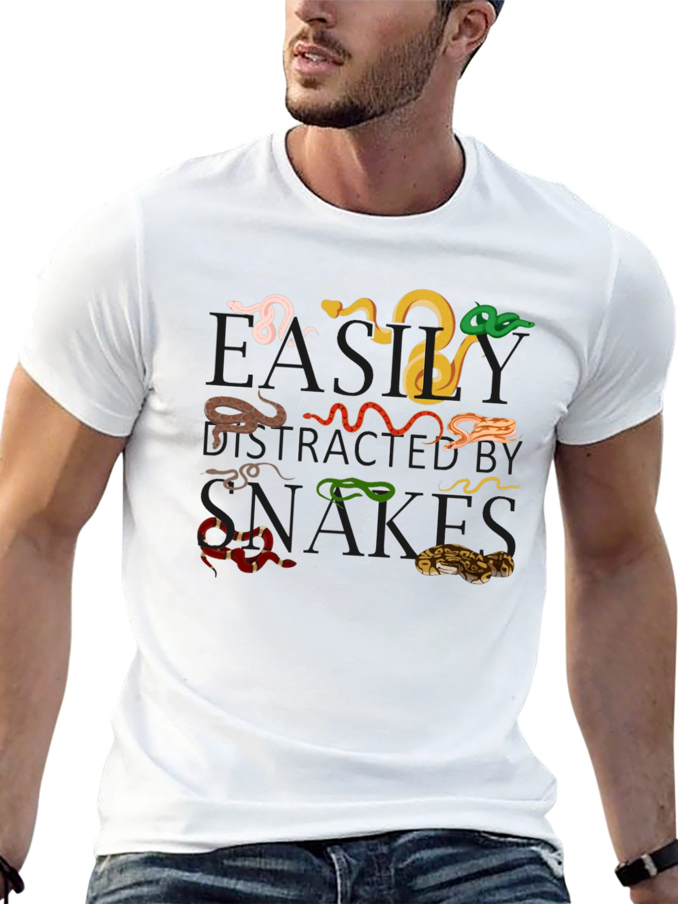 Snake Species Graphic Tee - Black