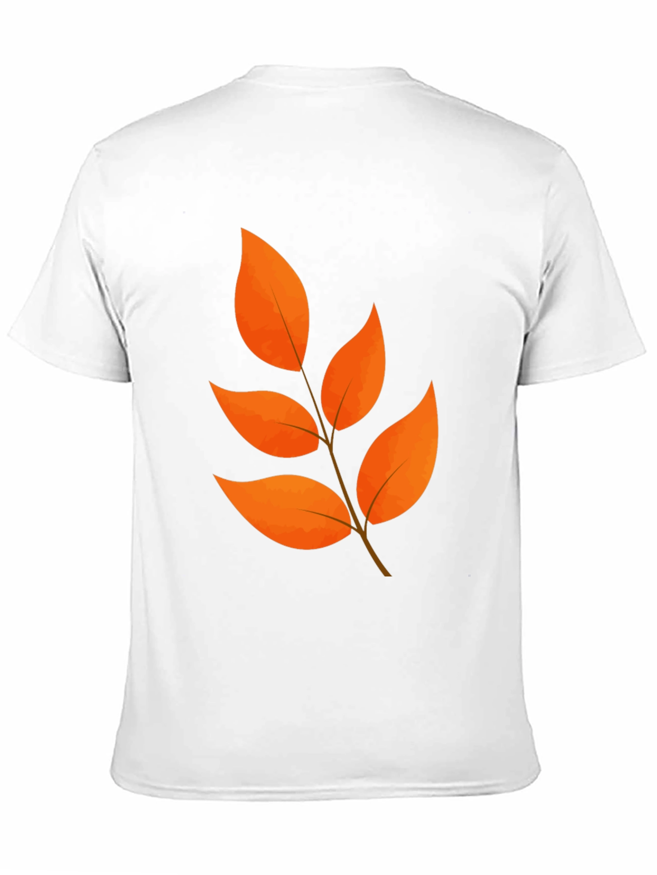 Fall Leaves Graphic Black T-Shirt