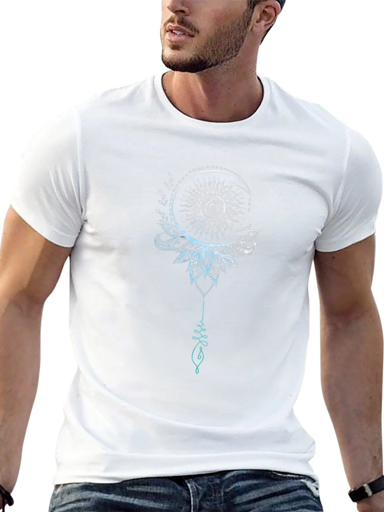 Moon Sun Graphic Tee - Stylish Casual Wear