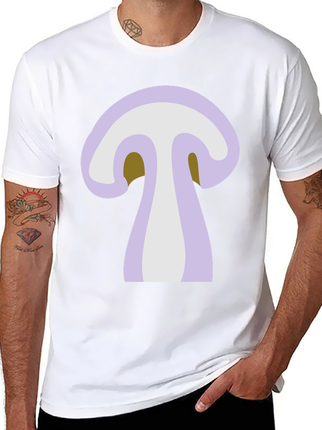 Mushroom Graphic Tee - Unisex Black T-Shirt
