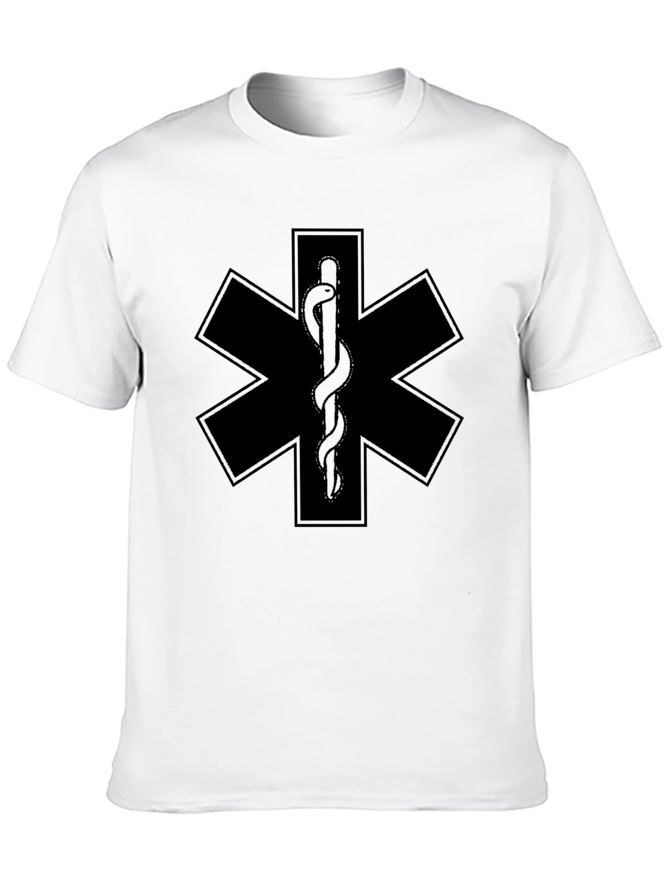 Star of Life Black T-Shirt EMS EMT Paramedic