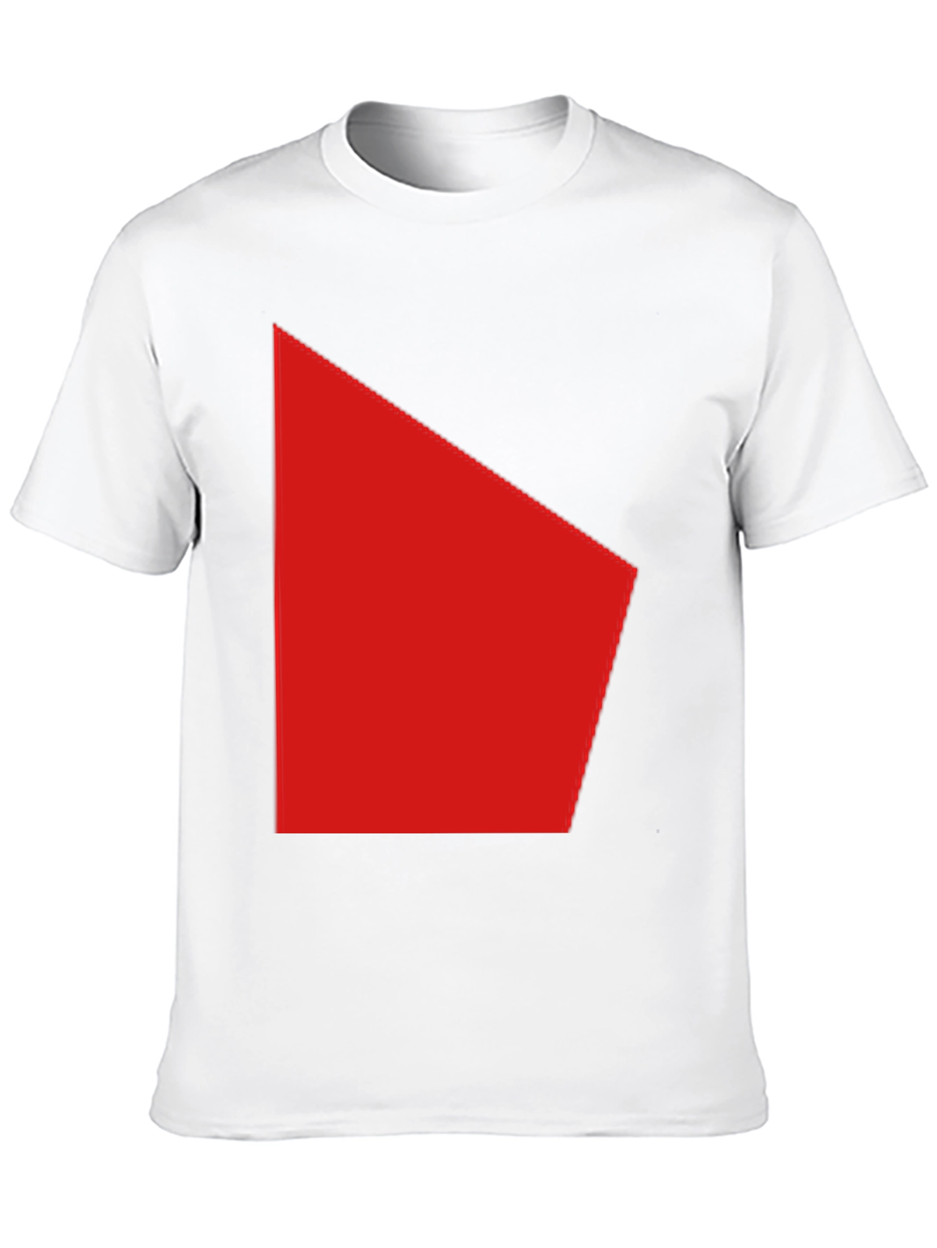 Modern Red Graphic Black T-Shirt