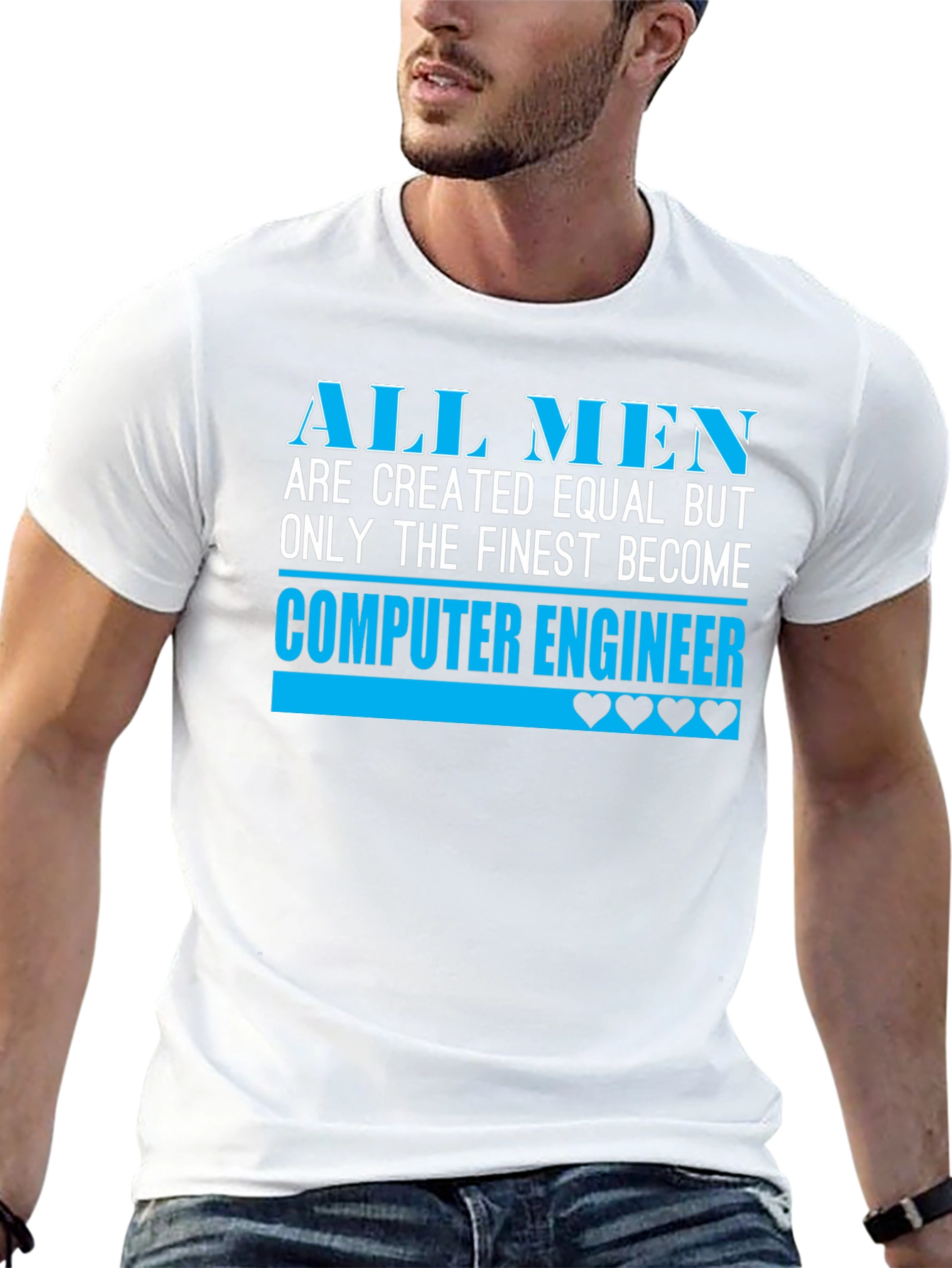 Finest Computer Engineer Graphic Tee - Black
