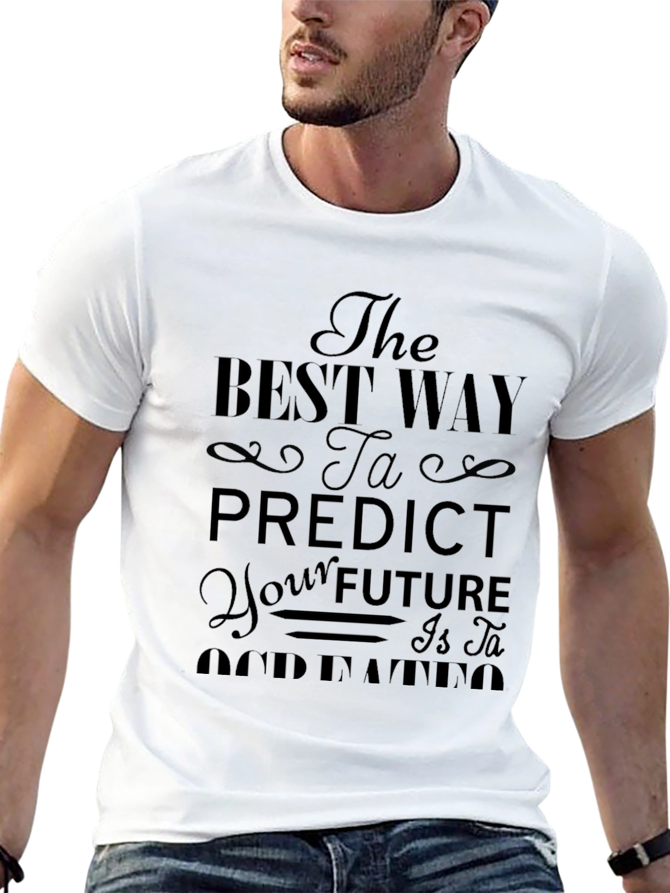 The Best Way to Predict Future Black T-Shirt