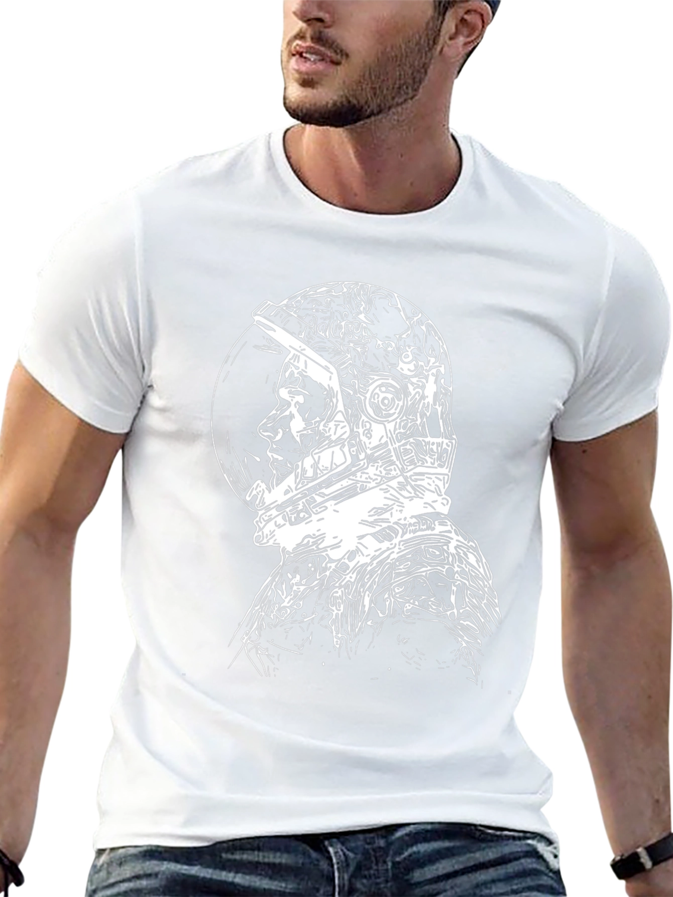 Astronaut Graphic Tee - Cool Black T-Shirt