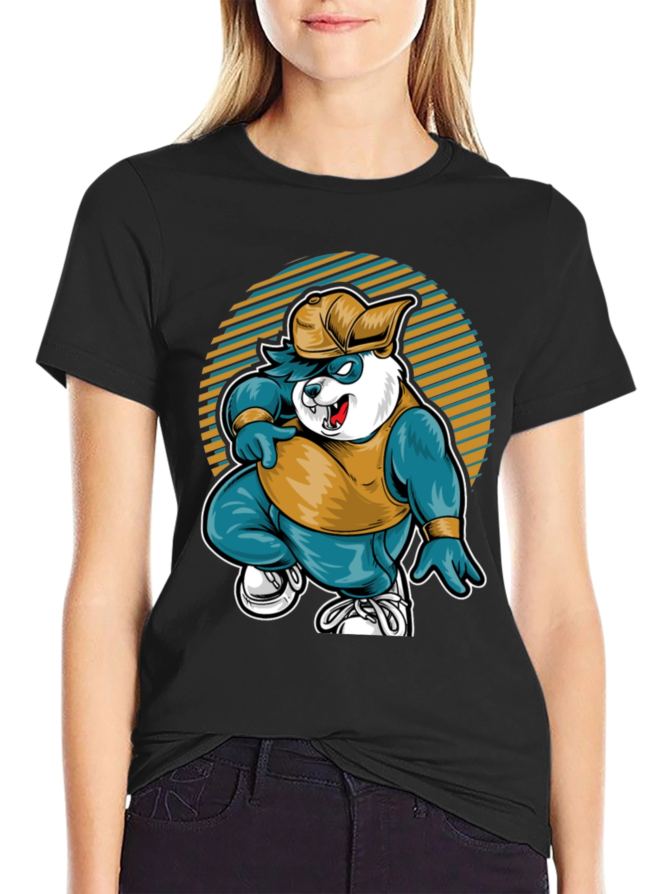 Cool Panda Graphic T-Shirt