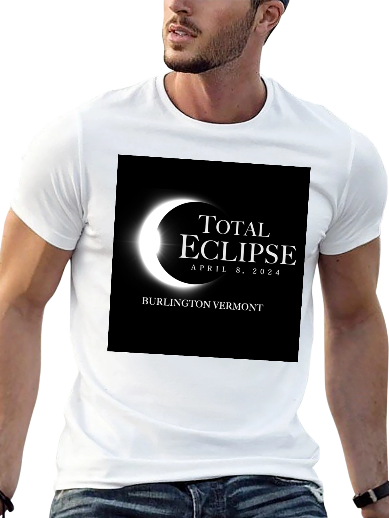 Total Eclipse April 8 2024 Black Tee