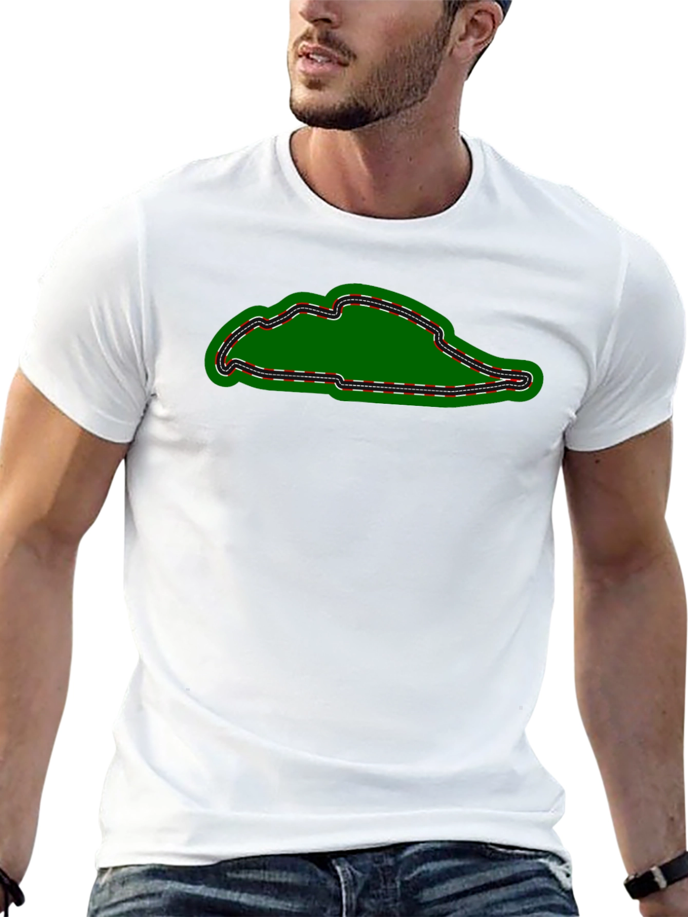 Racetrack Circuit Tee - Motorsport Fan Apparel