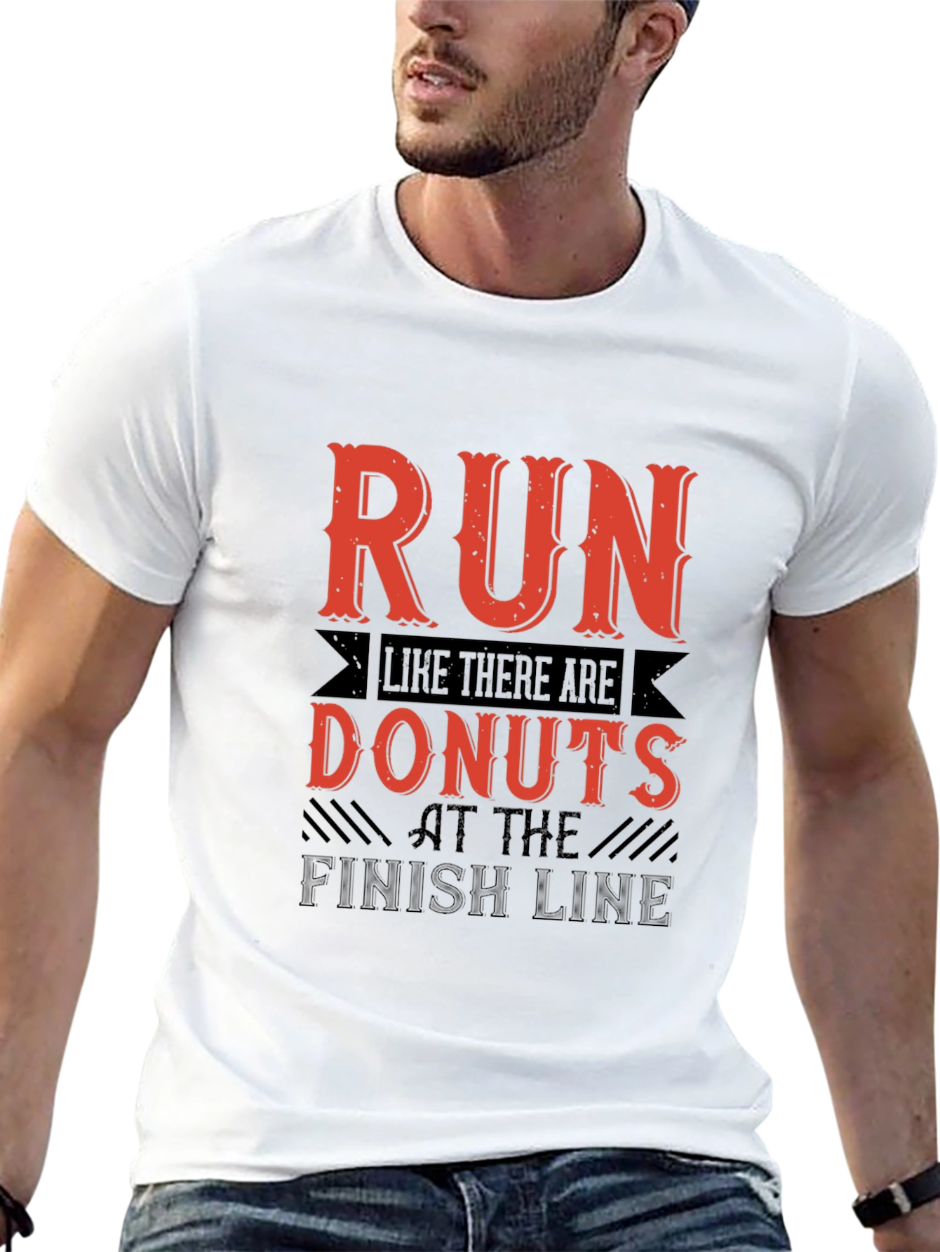 Run For Donuts Black T-Shirt
