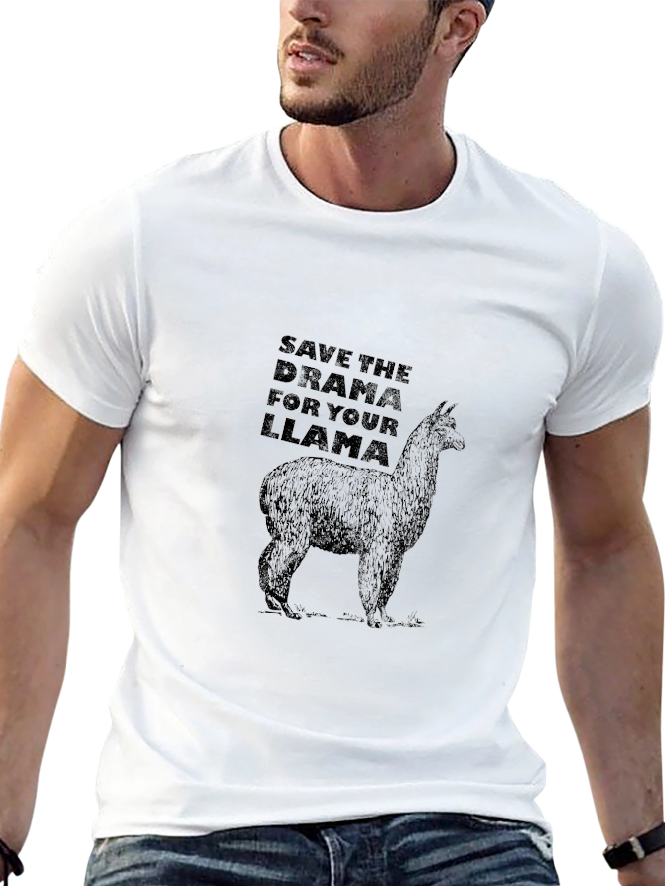 Save The Drama For Your Llama Black T-Shirt