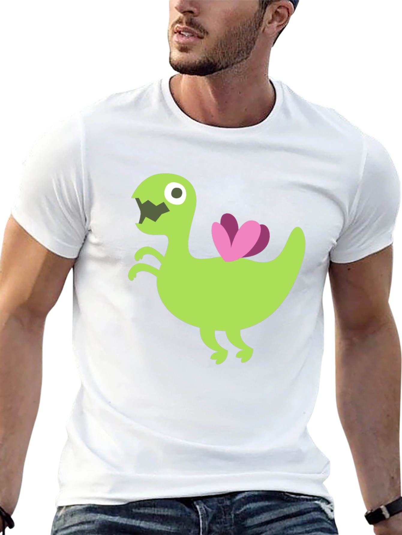 Cartoon Dino T-Shirt - Unique Graphic Tee