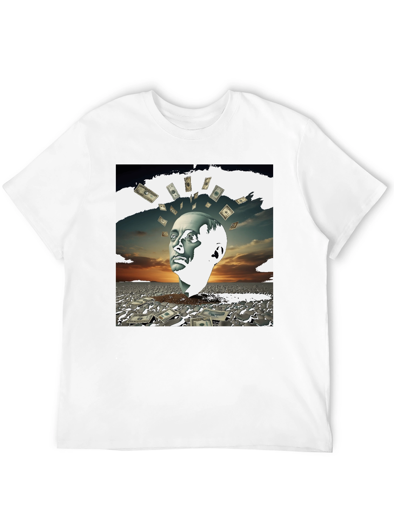 Money Mind T-Shirt - Unique Artistic Design