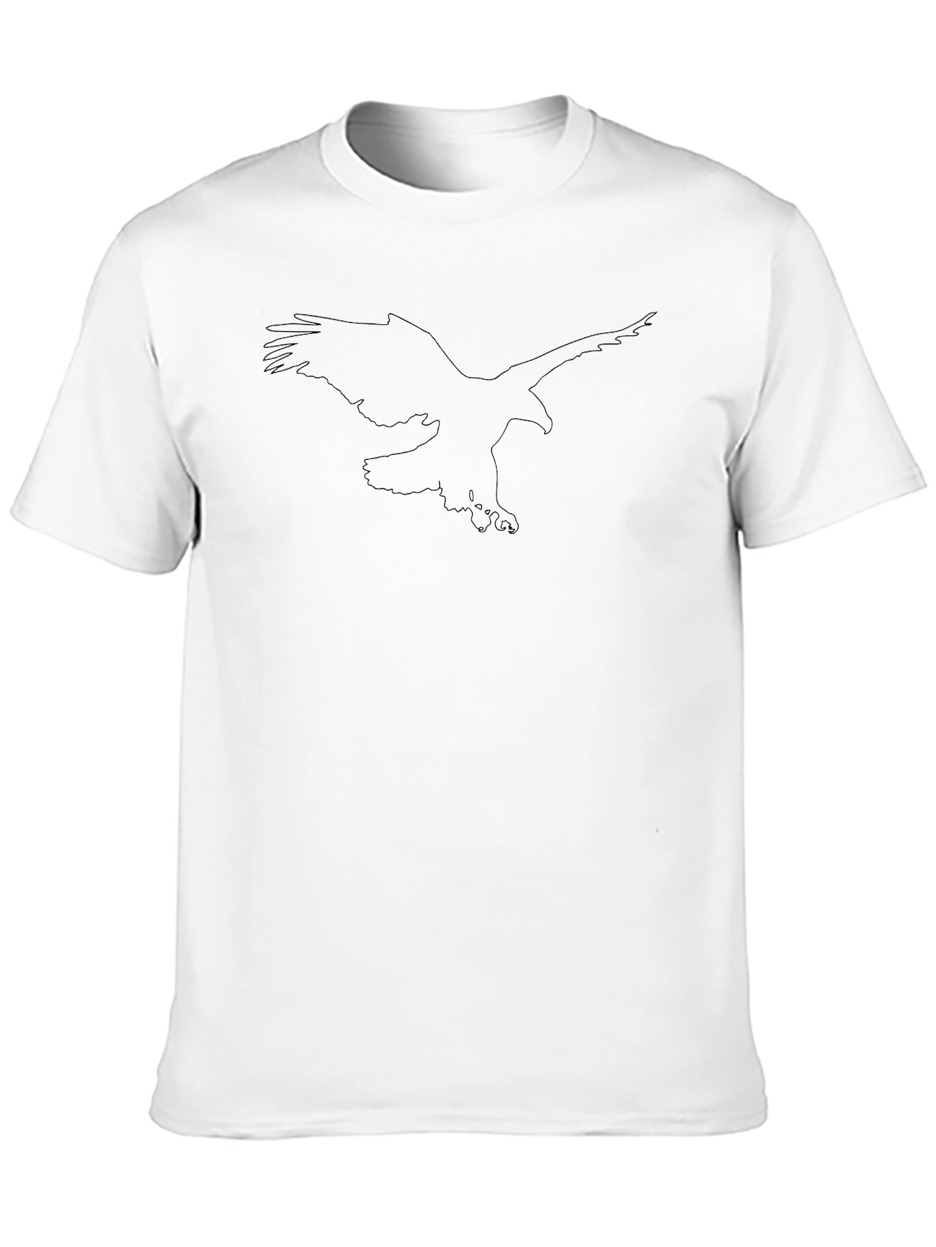 Mens Black Graphic Eagle T-Shirt