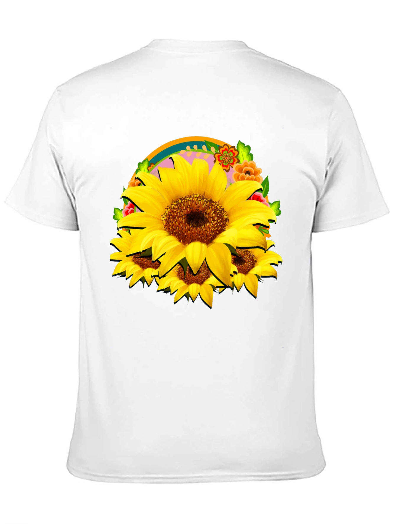 Sunflower Graphic Black T-Shirt