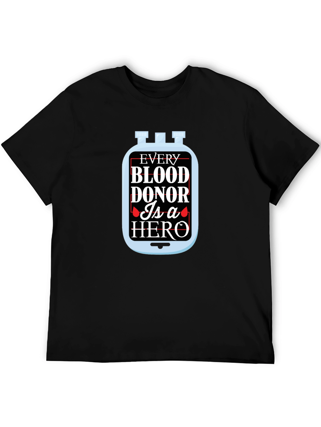 Blood Donor Hero Black T-Shirt